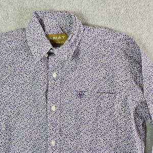 Ariat Pro Series Dress Shirt Small  Button down Purple